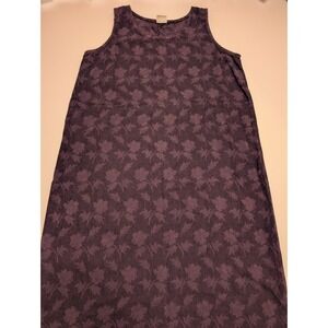 Marc‎ Ware Purple Floral Jacquard Sleeveless Maxi Dress Made in USA Womens Large